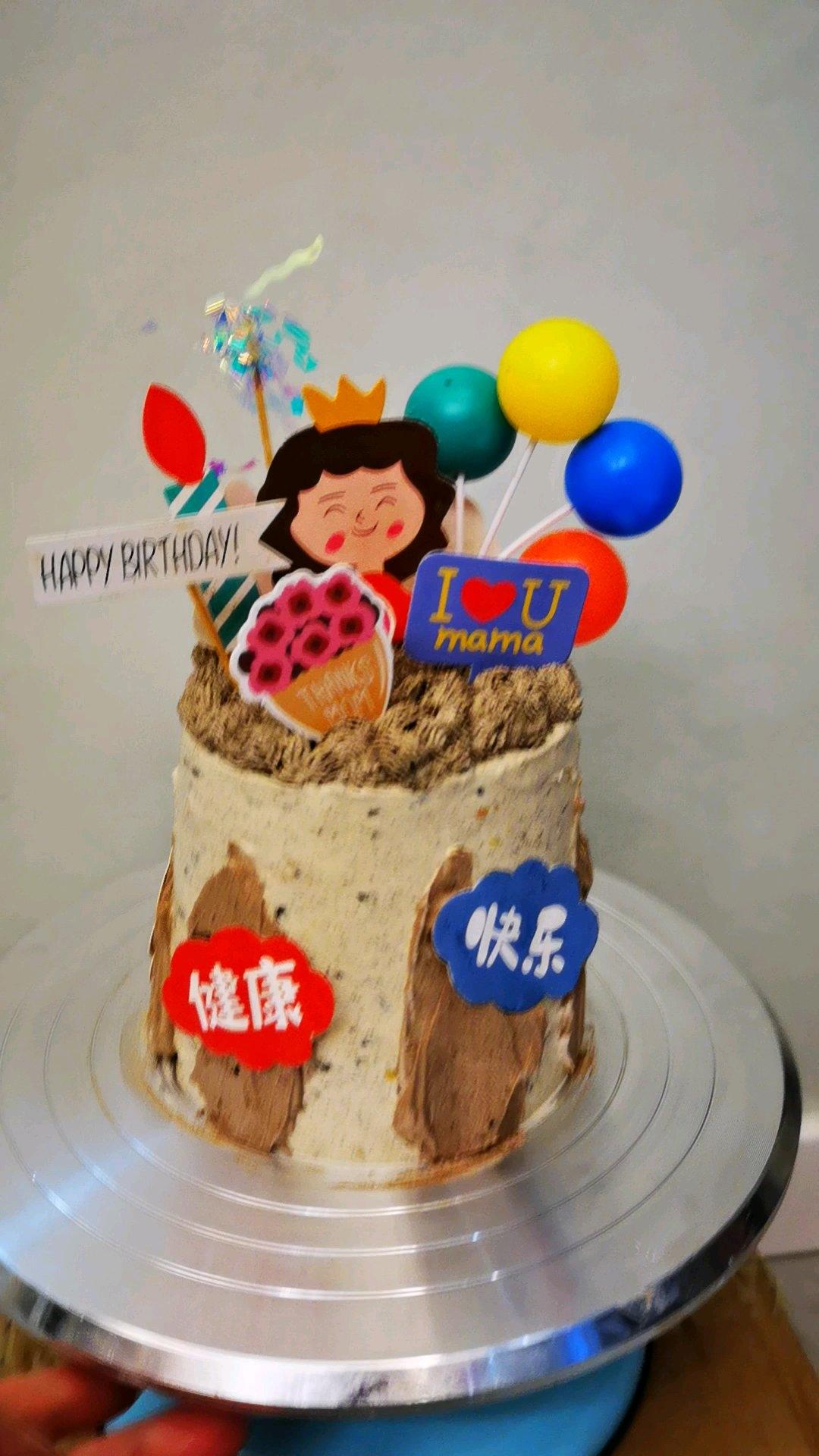 6寸咖啡戚风+咖啡奶油➕咖啡奶冻