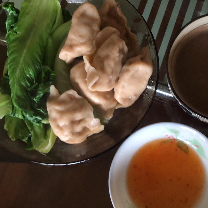 全麦皮鸡胸肉饺子