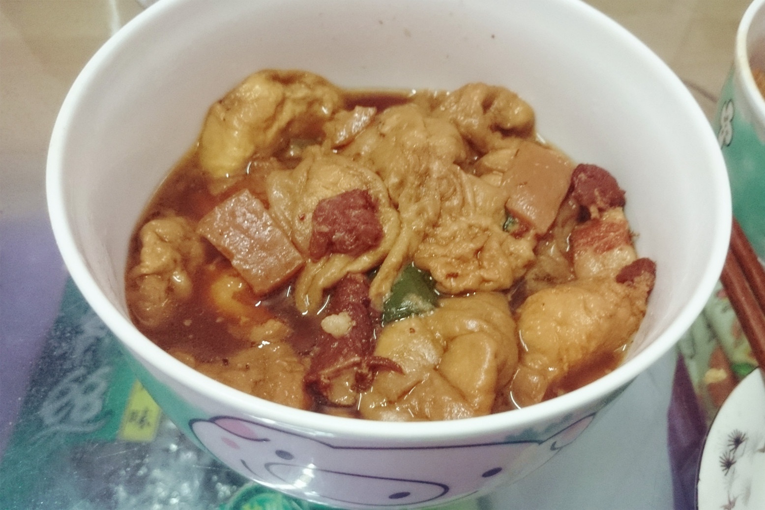 木耳烧肉面筋