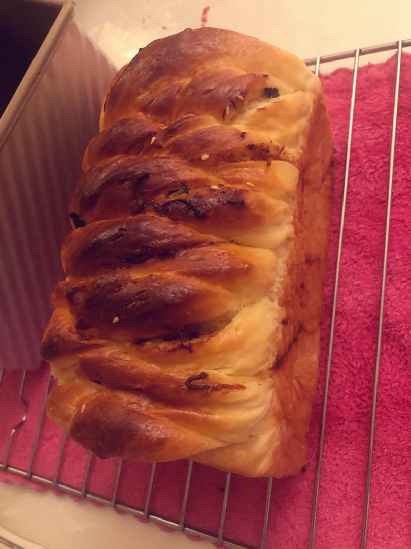 肉松香葱吐司（四种整形手法）