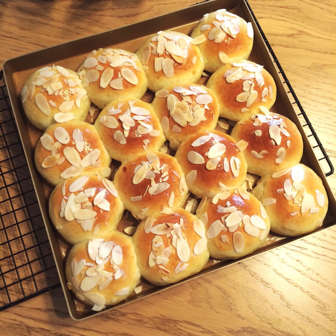 鲜奶油小餐包（一次发酵）