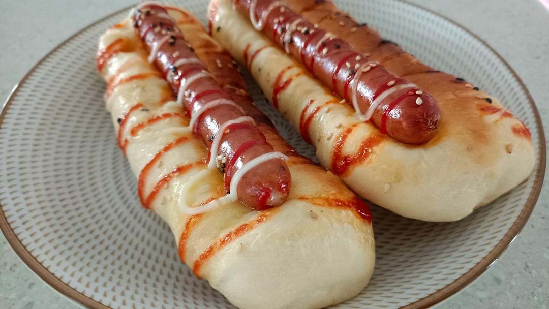 美味的香肠面包
