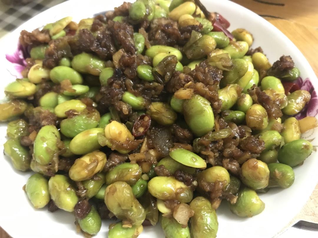 爆炒蒜泥毛豆子超级简单的做法💯好吃