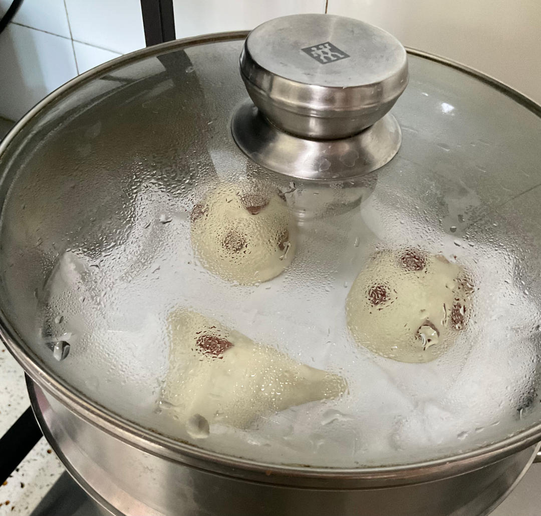 绿豆馅包子
