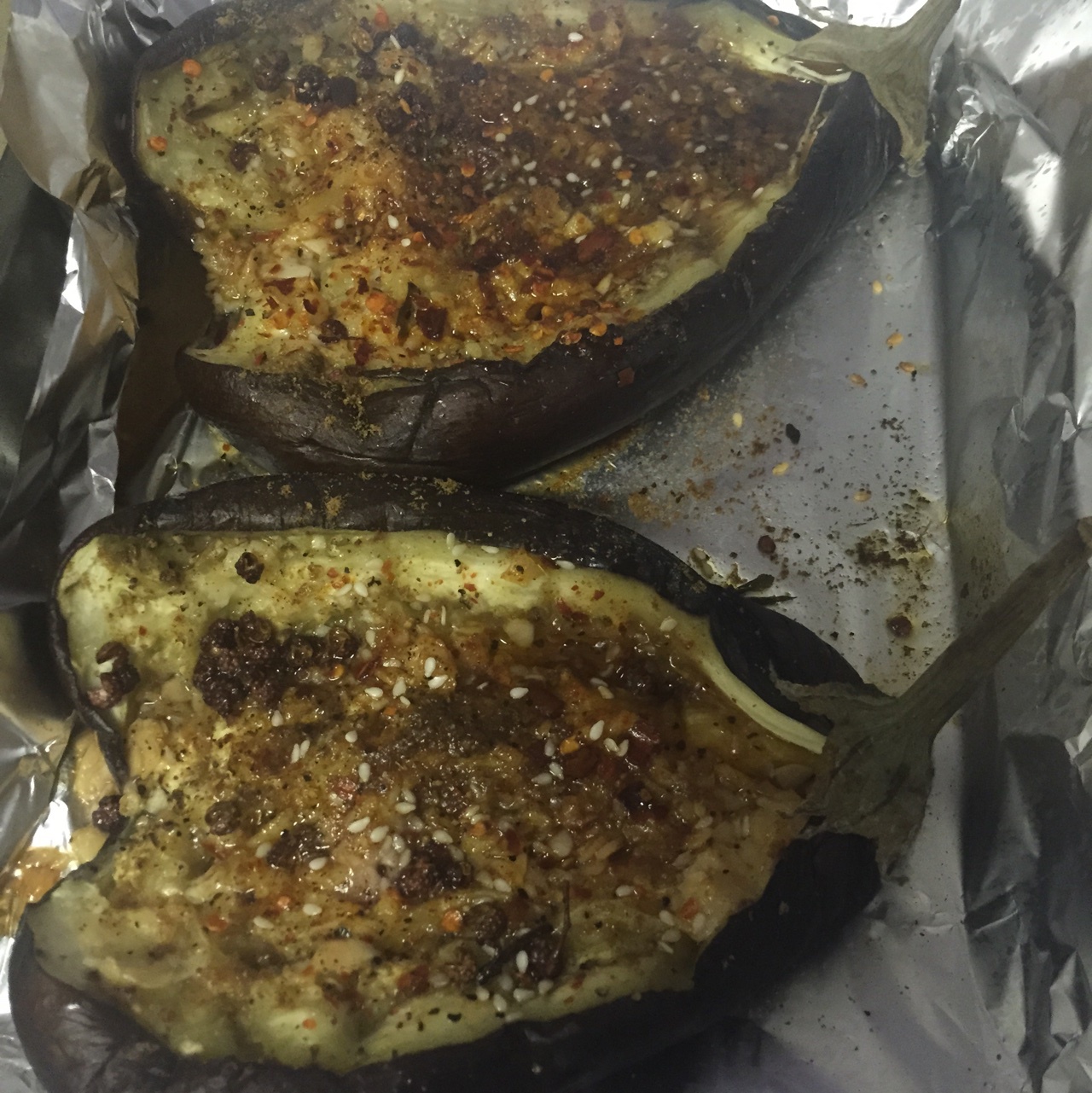 微波炉做出街头烧烤风的茄子