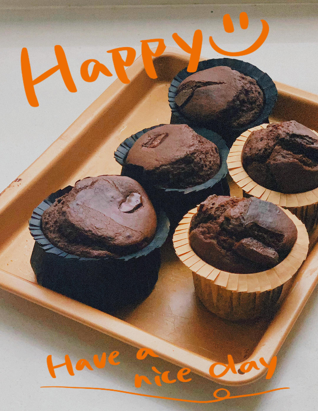 只需要搅合就能烤出来的🍫巧克力马芬🧁