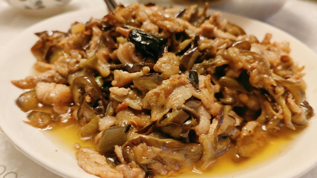 少油版茄子炒肉