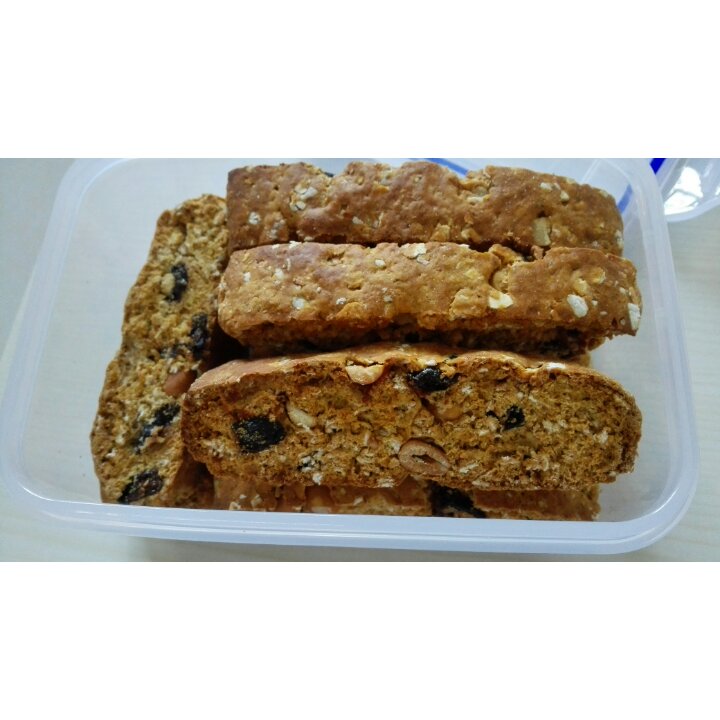 【健康零食】燕麦坚果意式脆饼