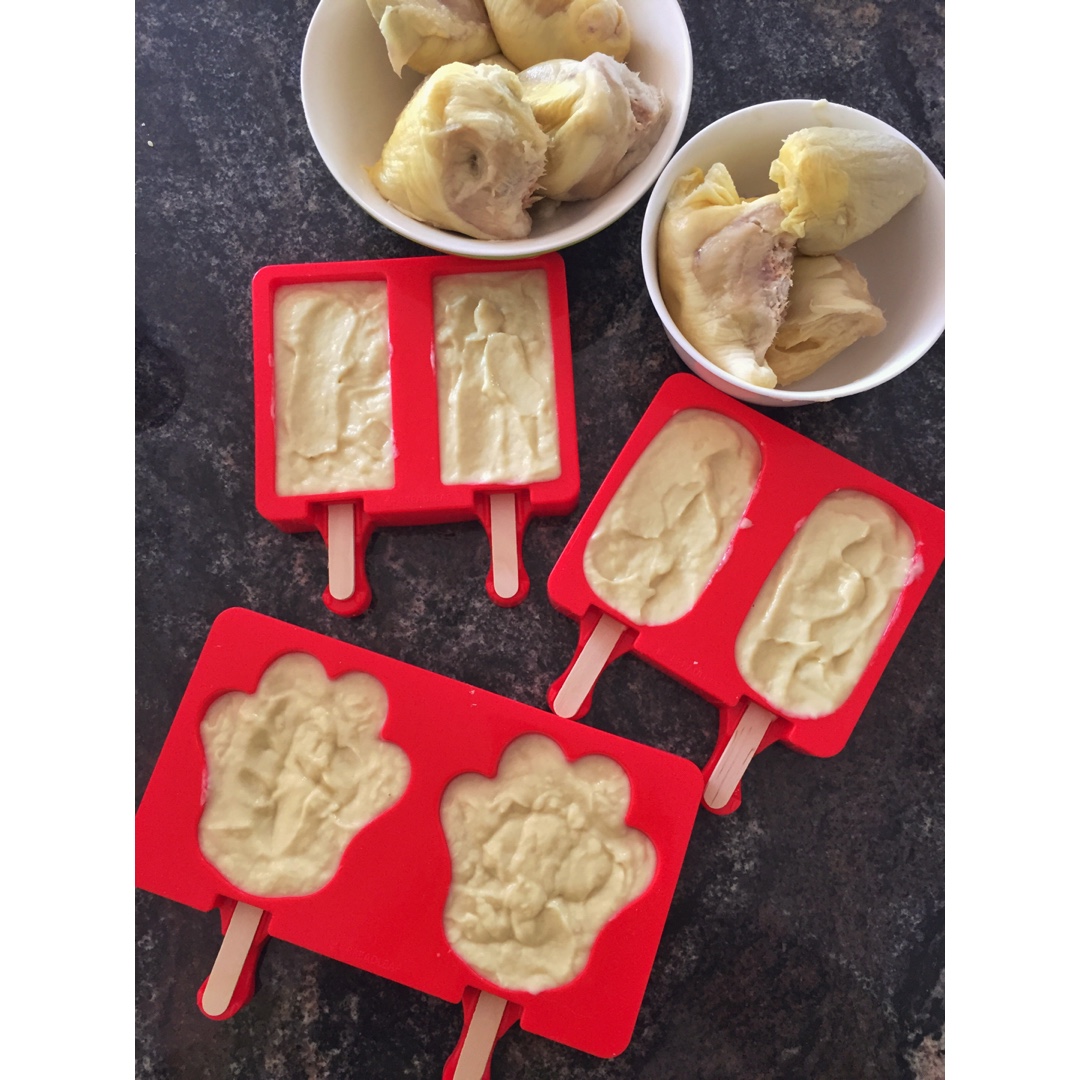 超简单榴莲雪糕