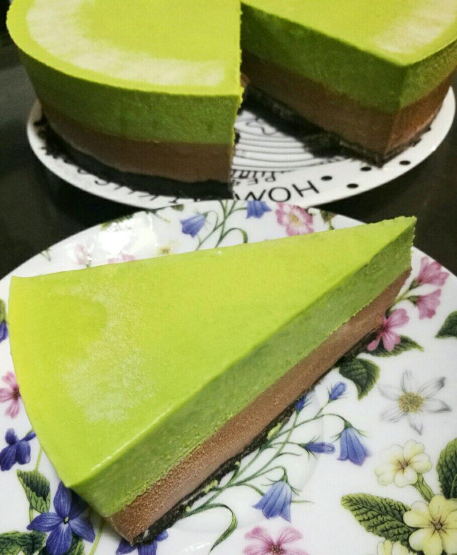 巧克力抹茶慕斯蛋糕