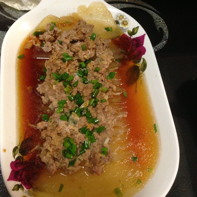 肉末蒸冬瓜