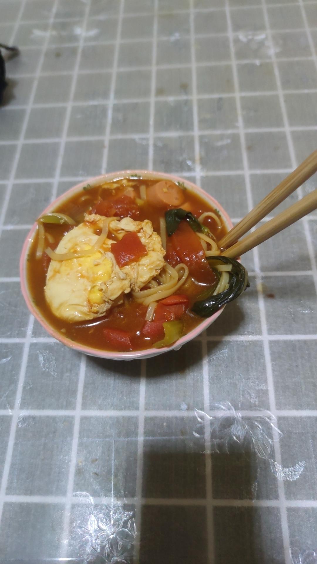 恨不得抱着锅舔的番茄鸡蛋面