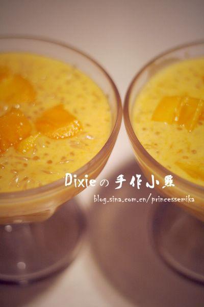 芒果芝士西米露的做法