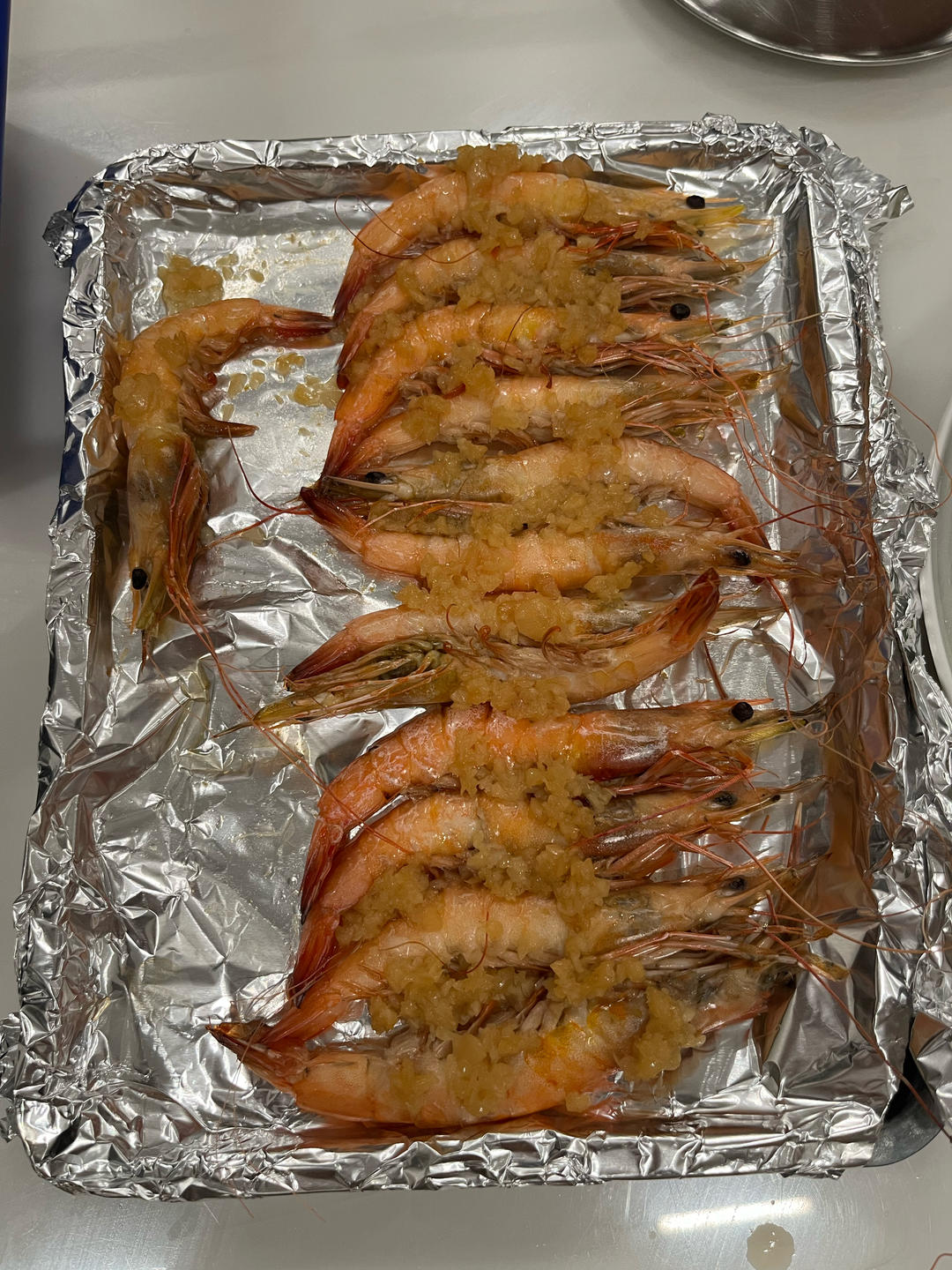 蒜蓉烤虾烤箱版