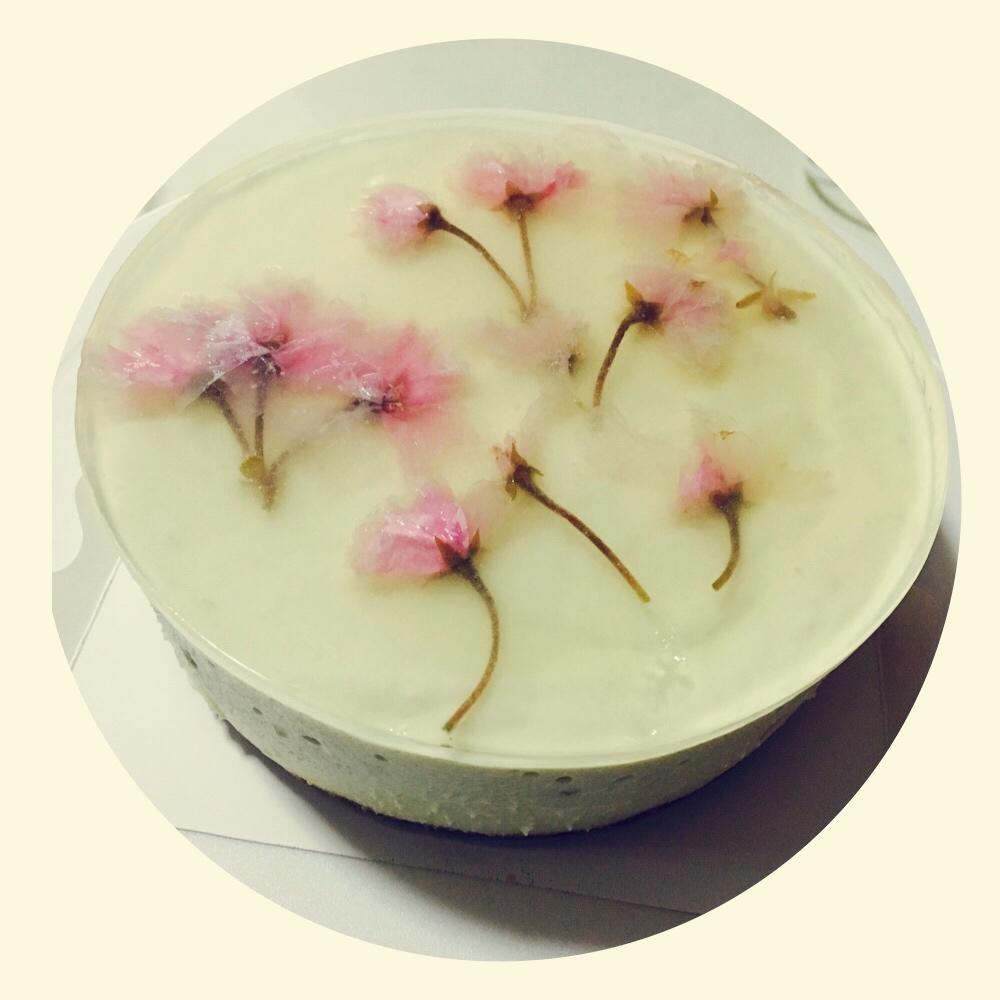 颜值爆表的樱花慕斯。（6寸圆模）