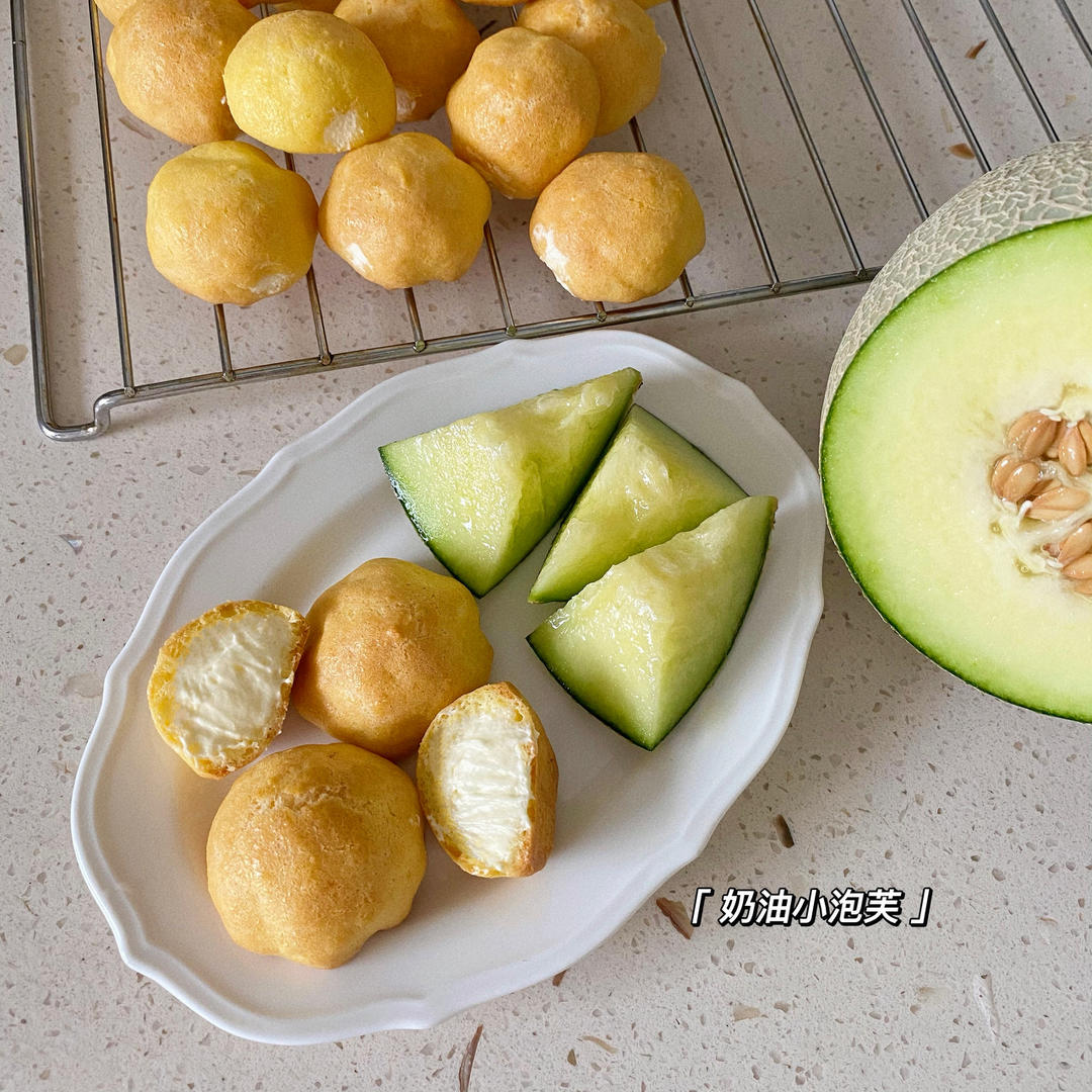 简单易成功的奶油小泡芙做法