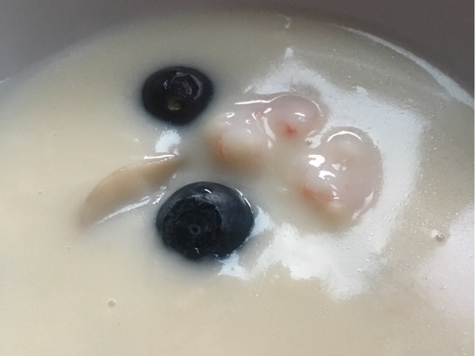 Baby奶油虾仁蘑菇汤的做法