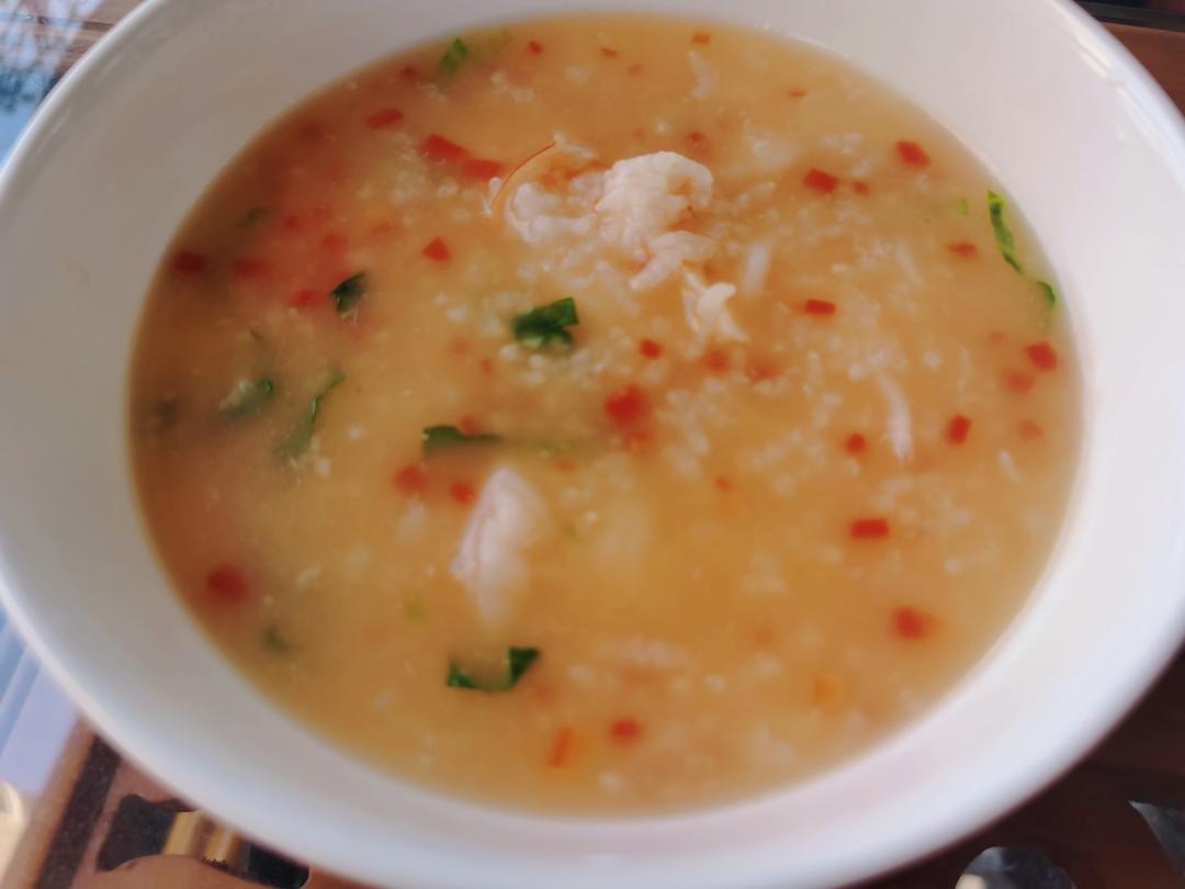 鲜虾砂锅粥