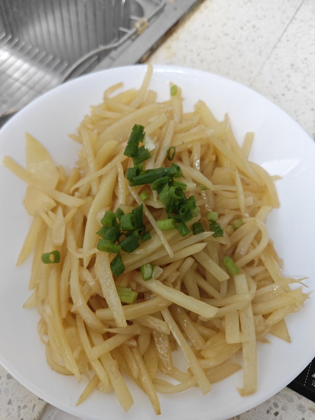 清炒土豆丝（咸口，非酸辣口）的做法