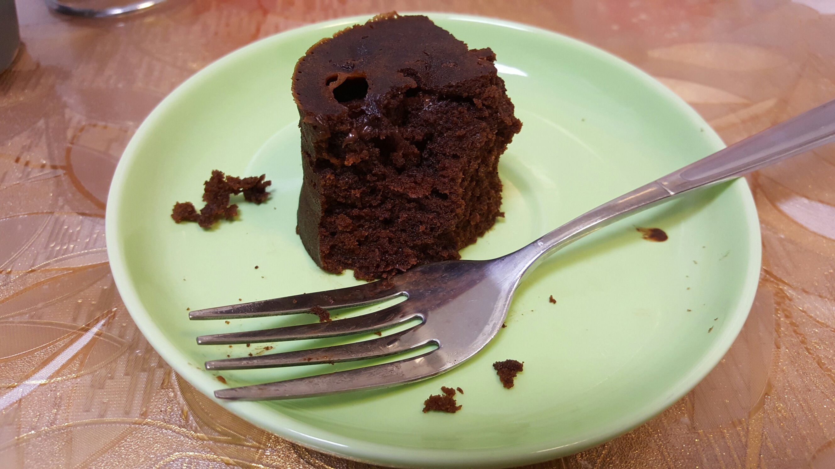 两分钟微波炉巧克力蛋糕