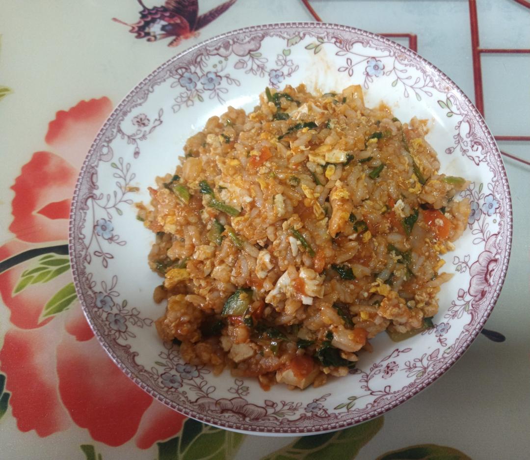 低脂豆腐炒饭