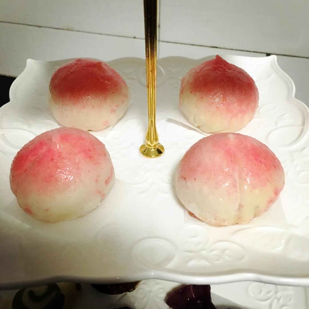 寿桃馒头（水蜜桃馒头）