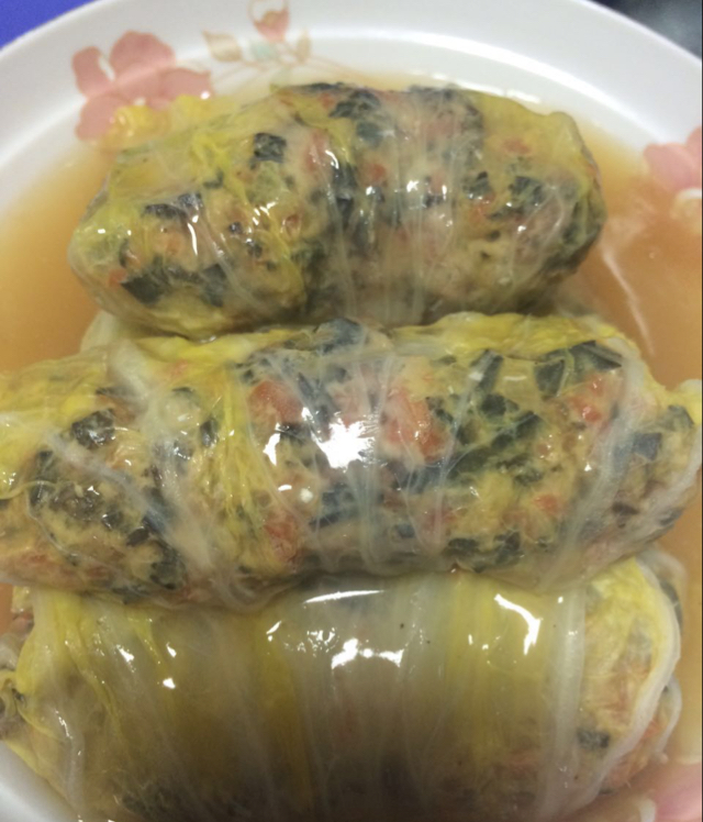 肉酿白菜卷