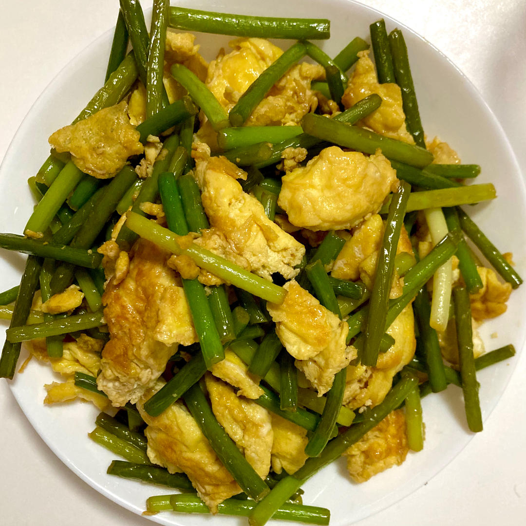 蒜薹炒鸡蛋