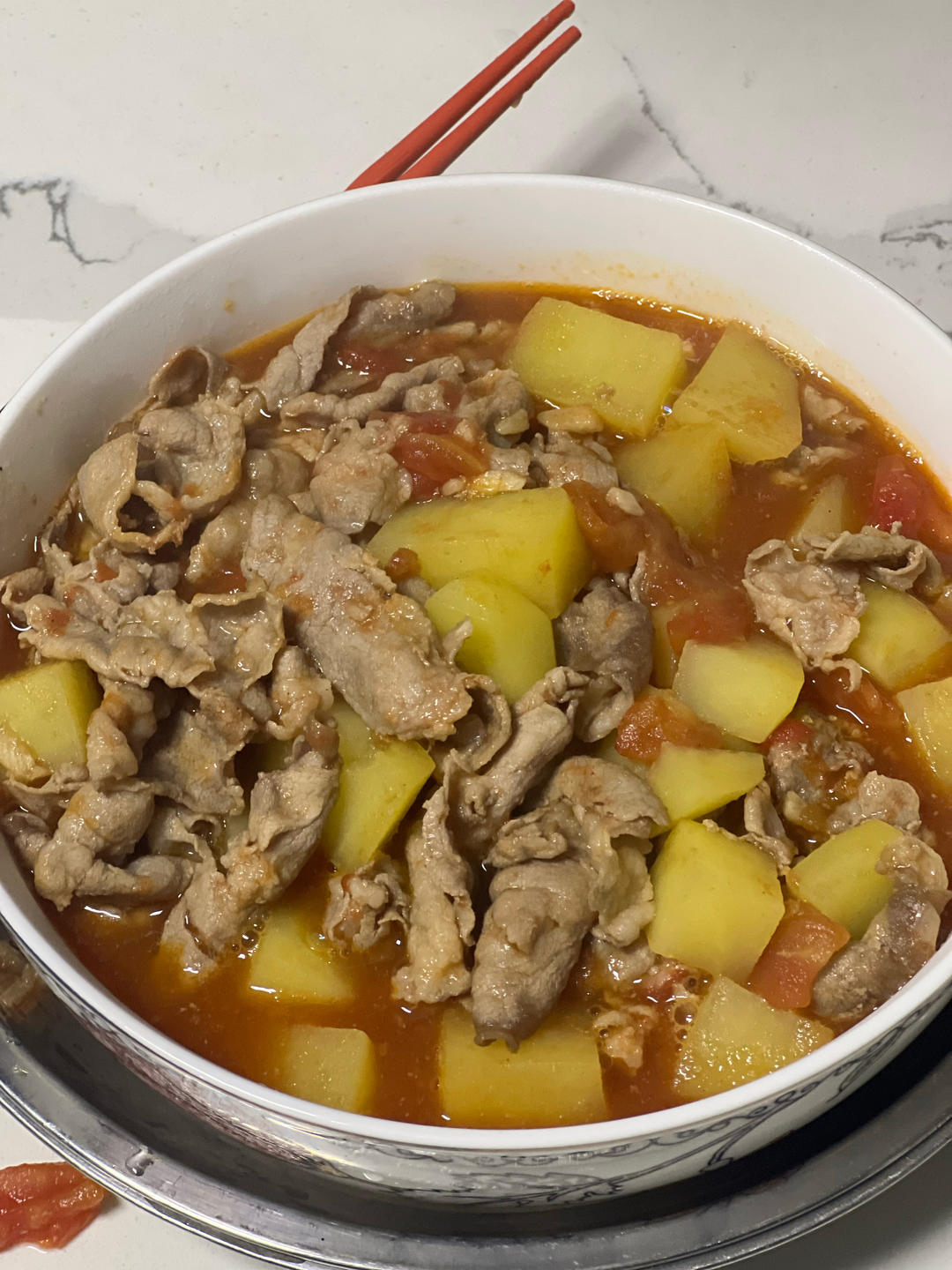 好吃到汤汁不剩的番茄土豆肥牛汤