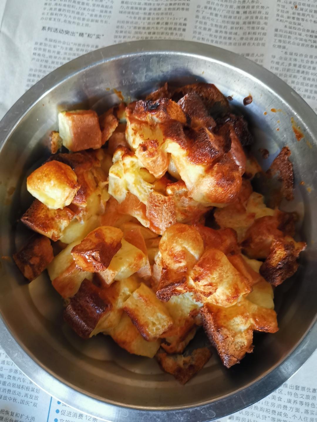 吐司的花样吃法‼️蛋奶烤吐司🍞松软香甜，巨好吃👍