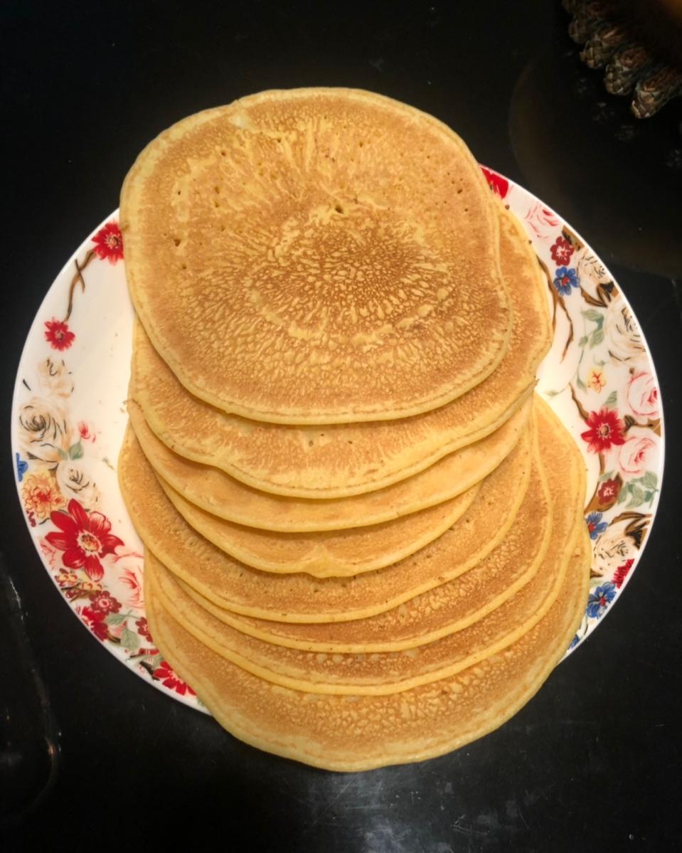 无油玉米面饼