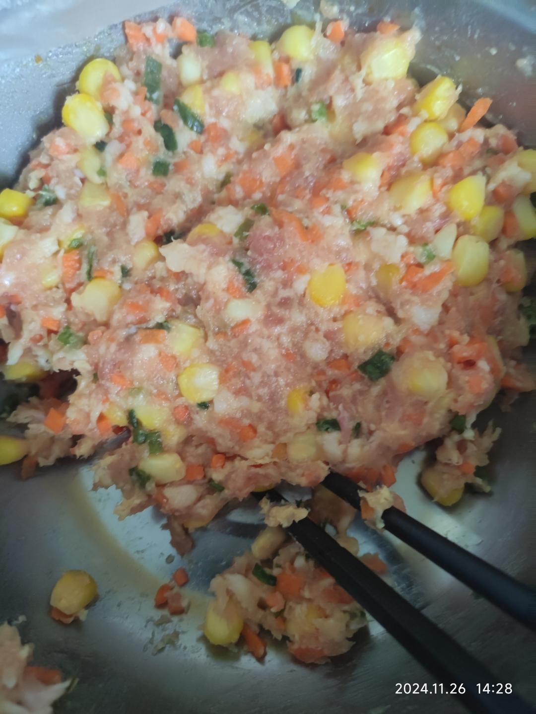 玉米猪肉馅饺子