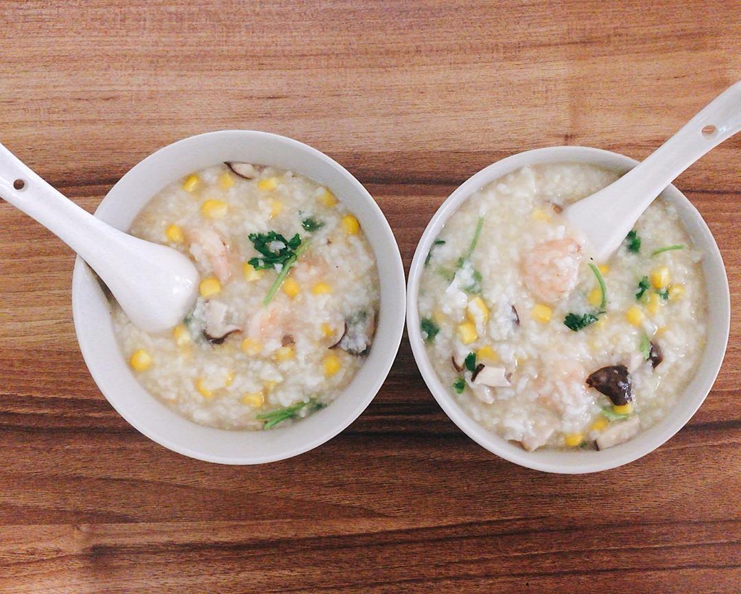 🍤芹菜虾仁玉米粥🌽