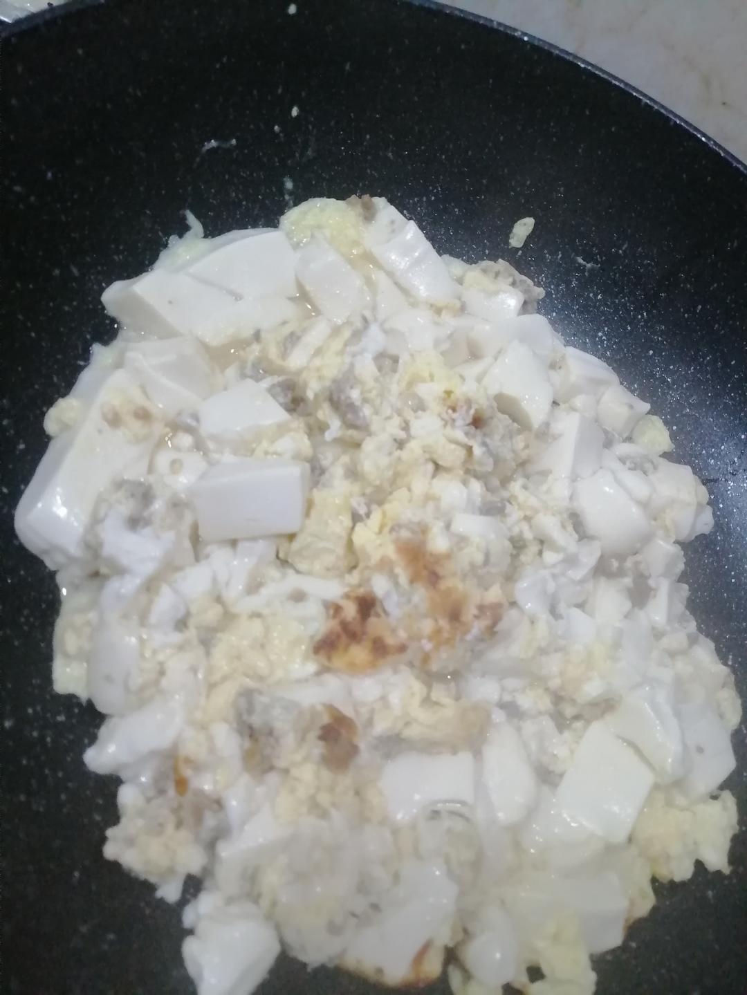 肉沫鸡蛋抱豆腐，下饭神器，香嫩可口