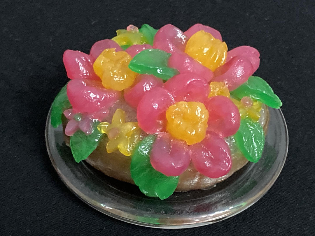 晶莹剔透的水晶桃花杯子蛋糕*水晶饺系列   A～O