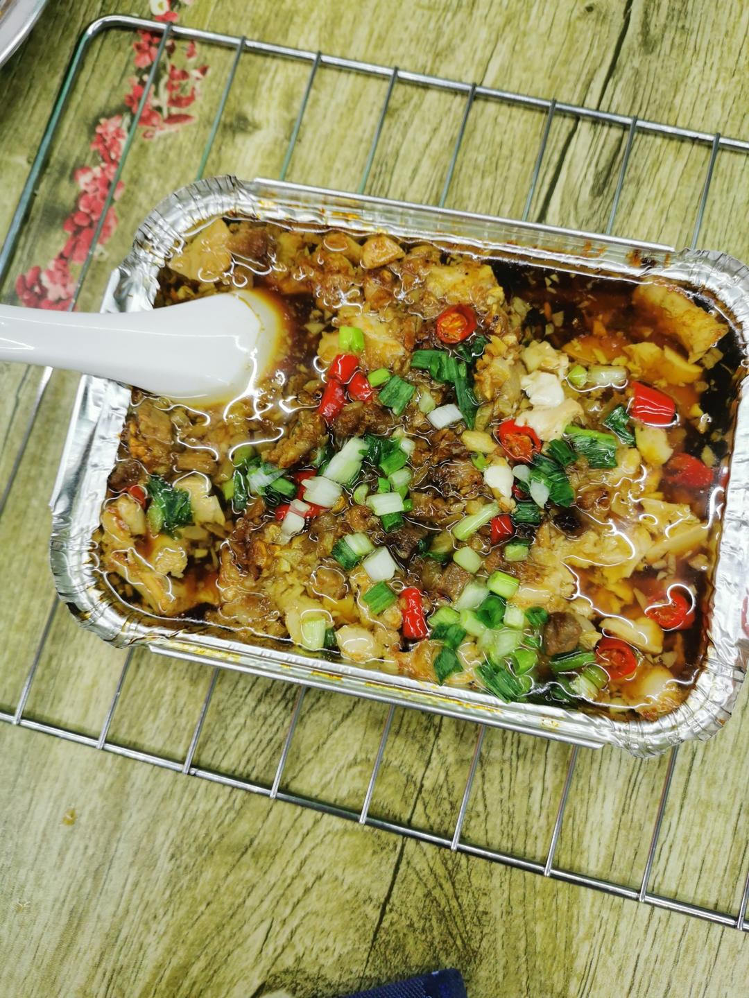 烧烤摊的招牌———锡纸烤豆腐
