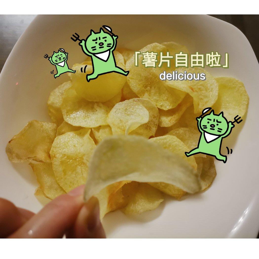 超简便的炸薯片 炸土豆片