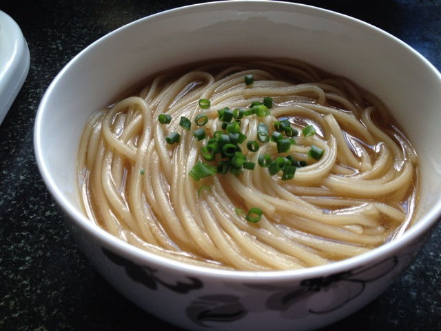 小葱麻油酱油面