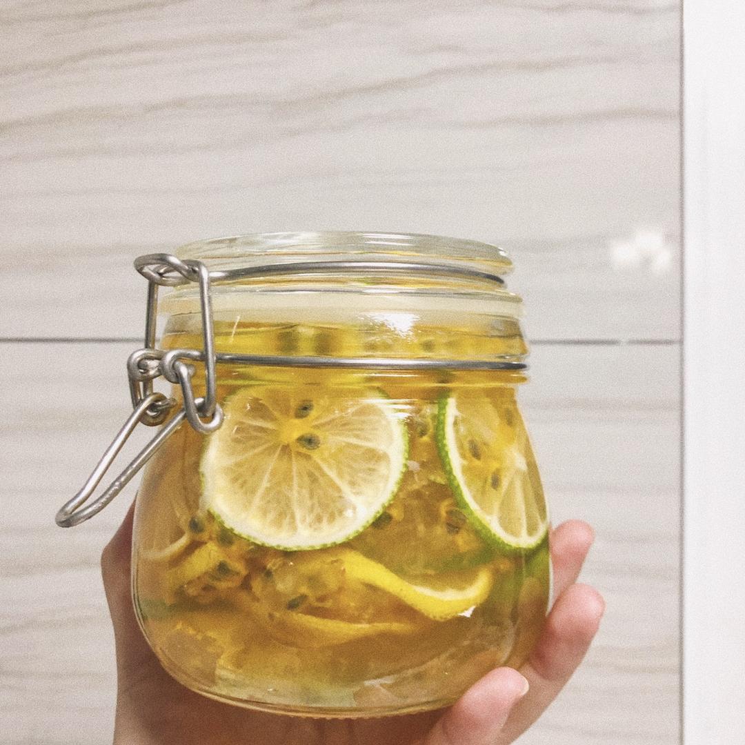 排毒养颜 自制柠檬蜂蜜百香果🍋不定期更新作品和好喝的搭配🥤