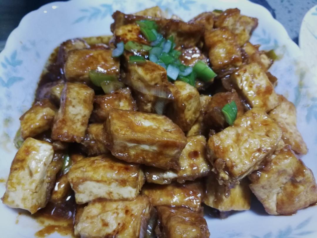 蚝油嫩豆腐