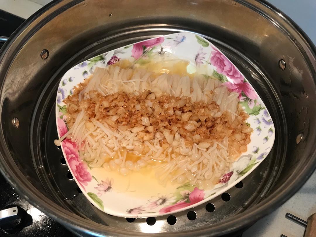 蒜蓉蒸金针菇