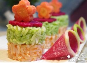 【宝宝美食】餐桌上的彩虹米饭的做法 步骤7