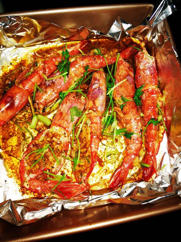 盐烤阿根廷红虾