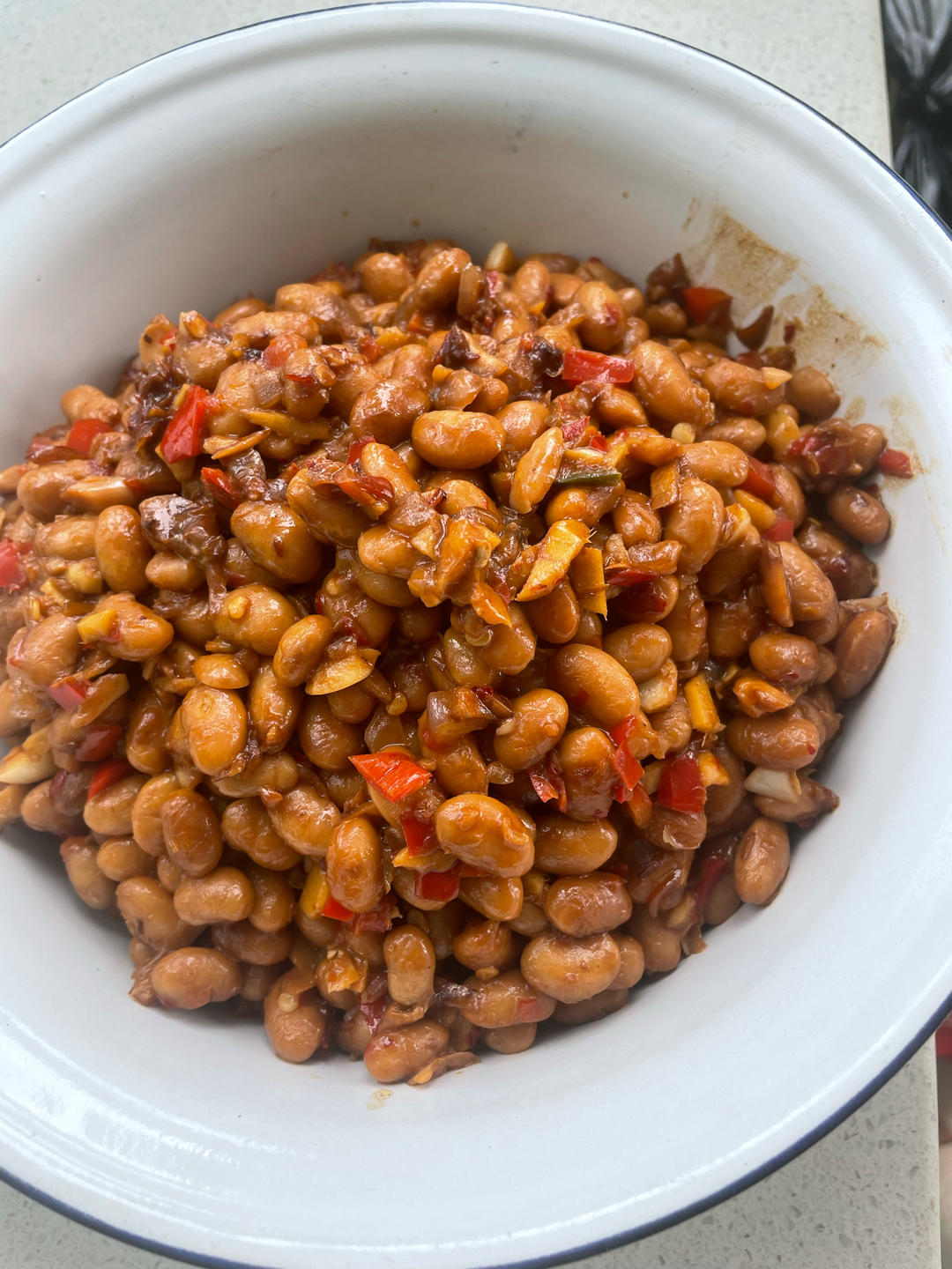 自制的传统涎豆豉（拉丝的那种）