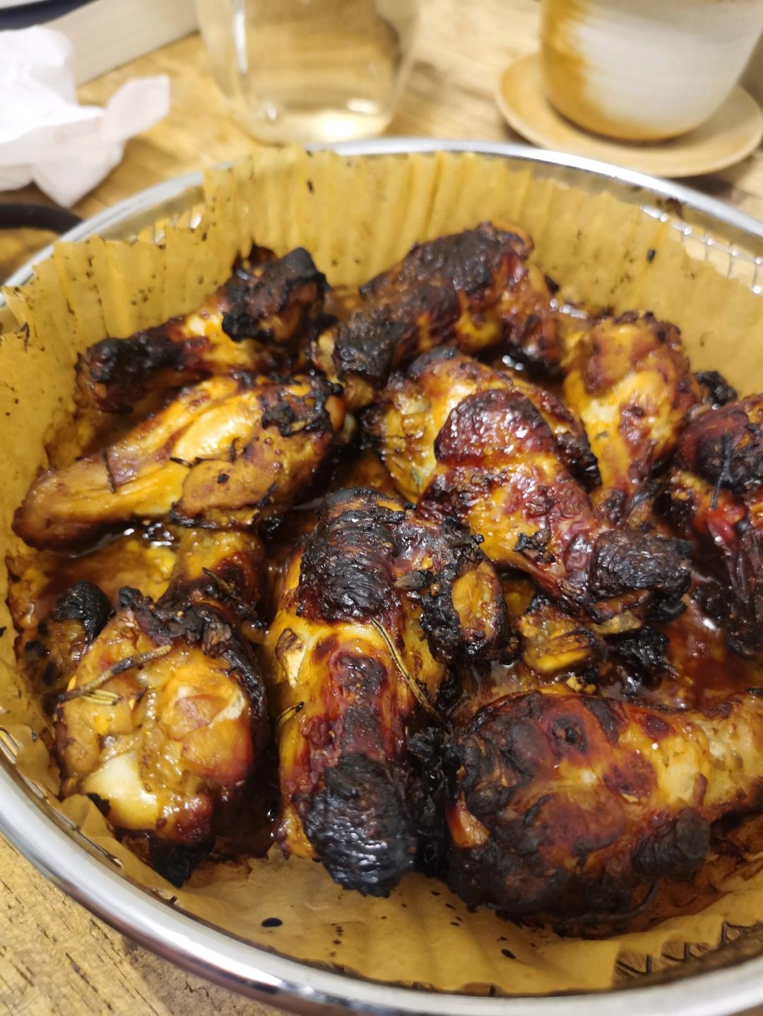 💥脆嫩多汁太过瘾‼️蜜汁蒜香时蔬烤鸡腿💯