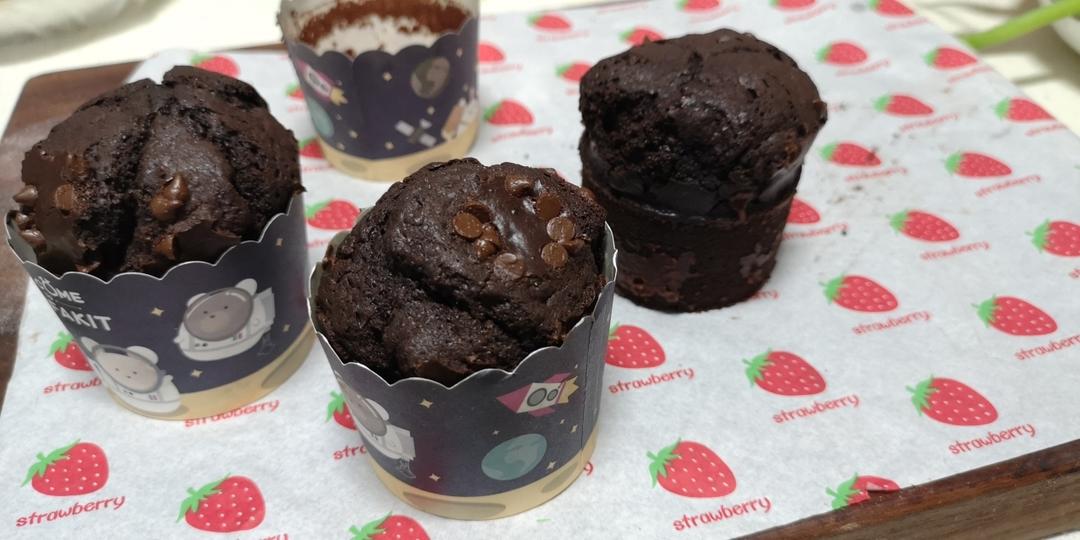 在家做巧克力蘑菇头麦芬蛋糕🍫