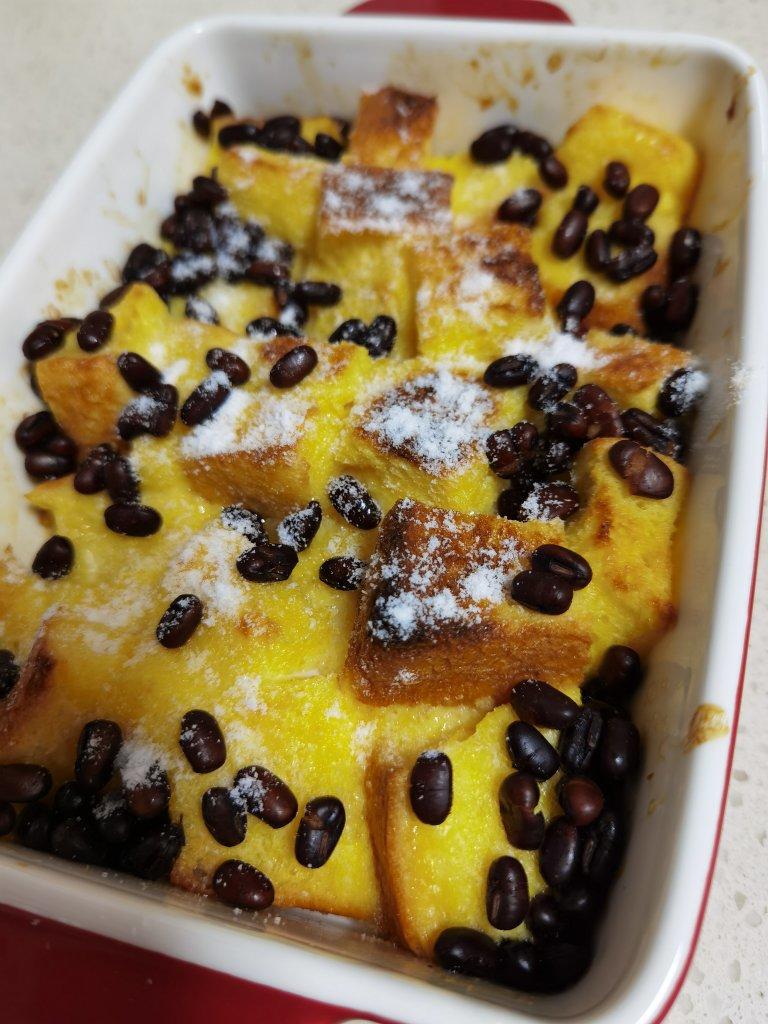 自制减肥餐，烤吐司布丁，无油无糖减肥零食！