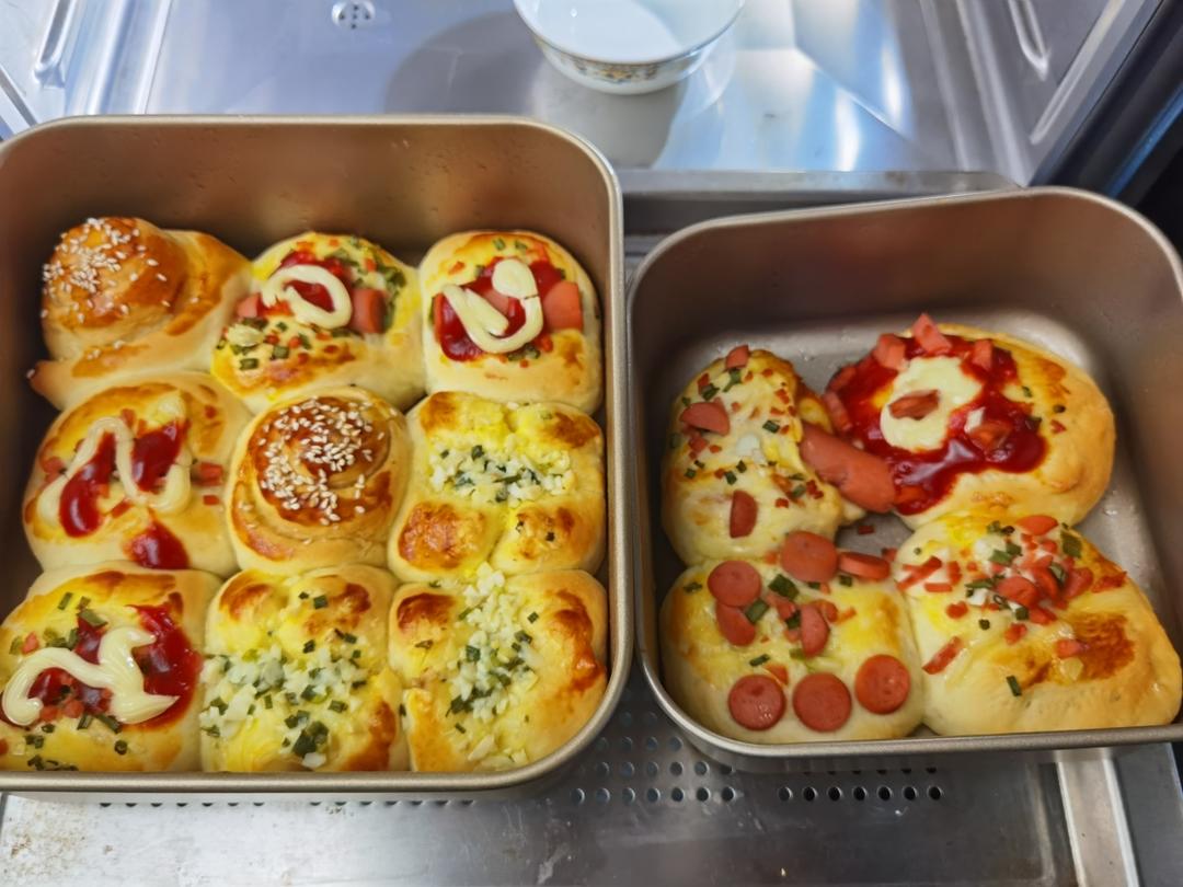 一个面团做4种口味面包！松软可口巨美味！