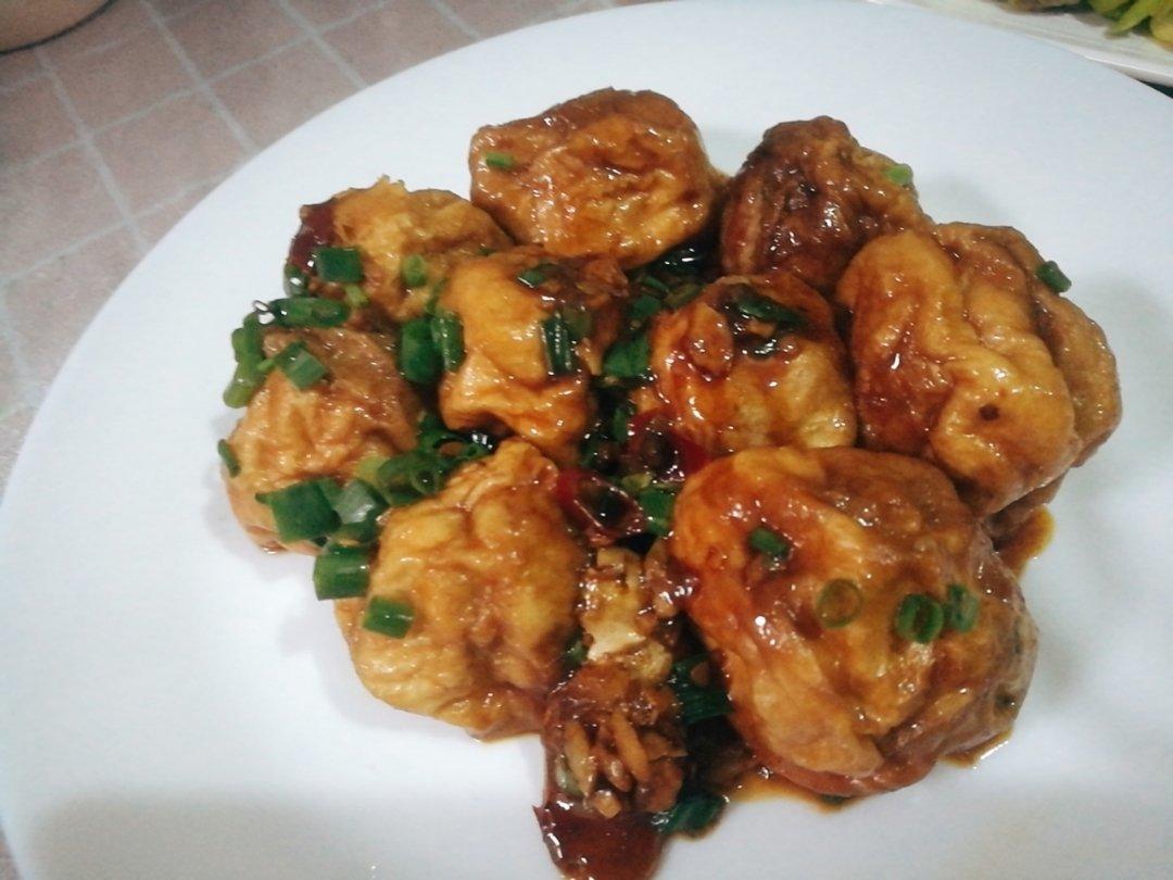 鲜嫩多汁的油面筋塞肉