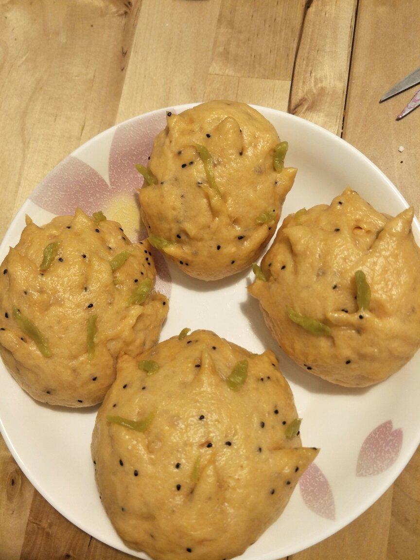 火龙果馒头